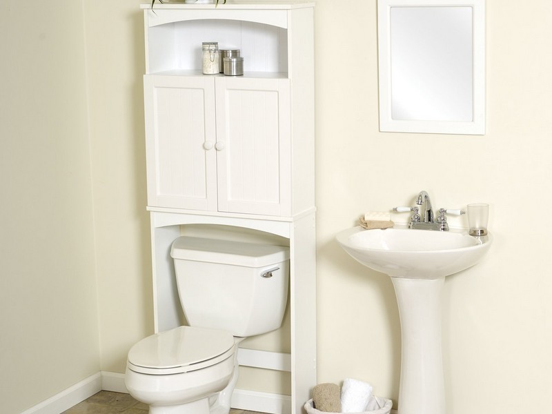 White Etagere Bathroom