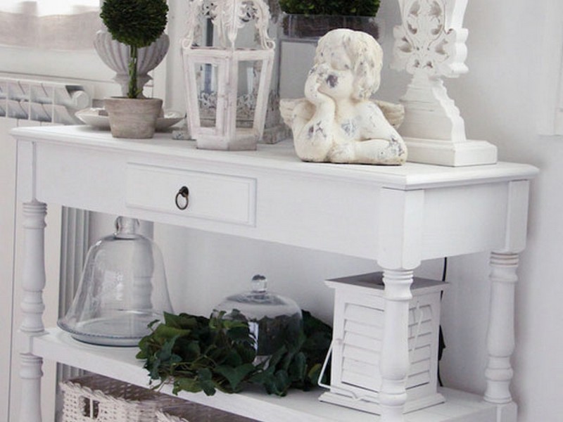 White Foyer Table