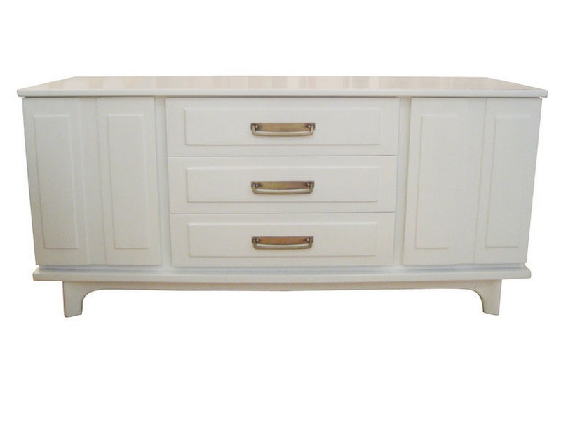 White Lacquer Credenza