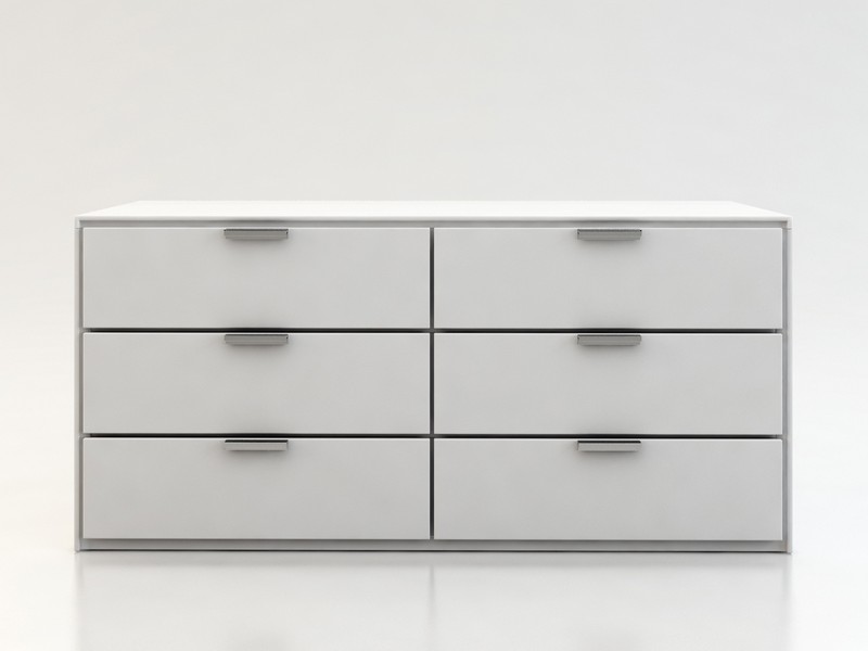 White Lacquer Dresser Modern