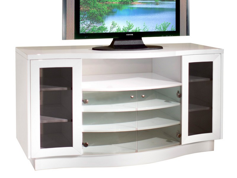 White Lacquer Tv Stand