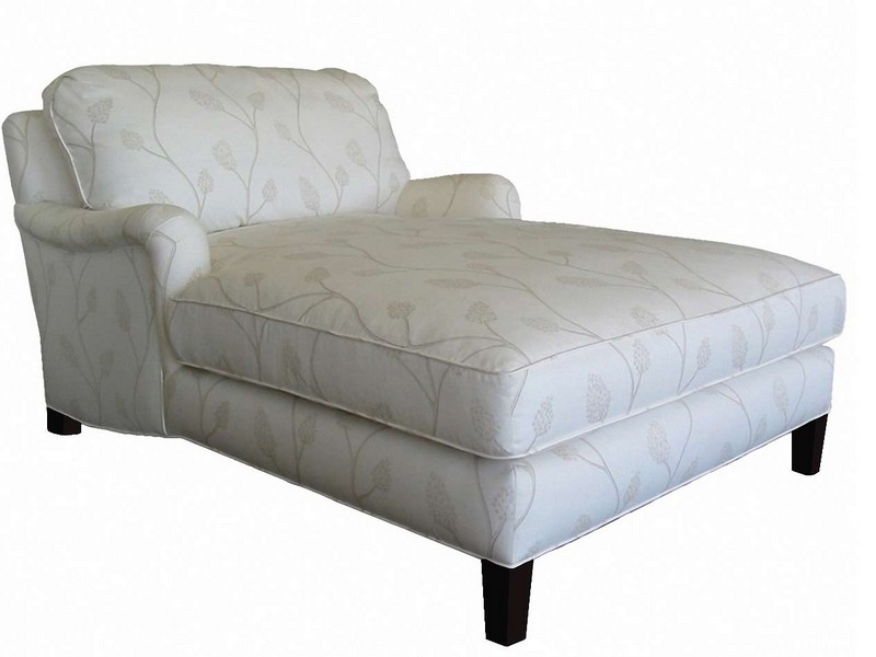 White Leather Chaise Lounge Chairs