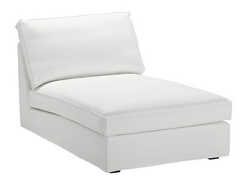 White Leather Chaise Lounge