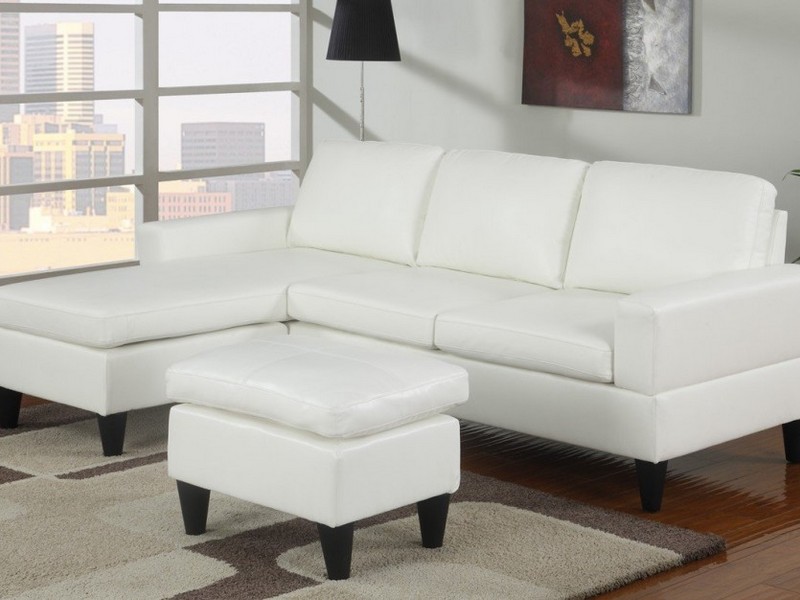 White Leather Sleeper Sofa