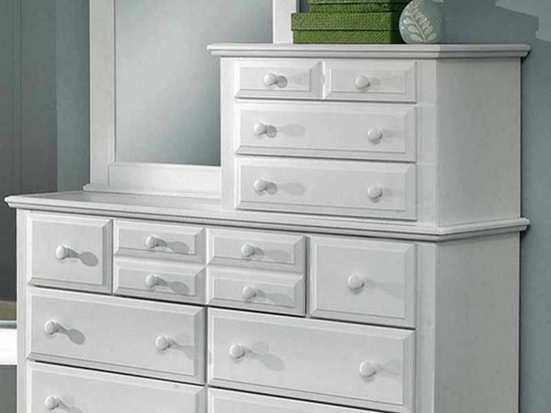 White Mirrored Nightstand Target