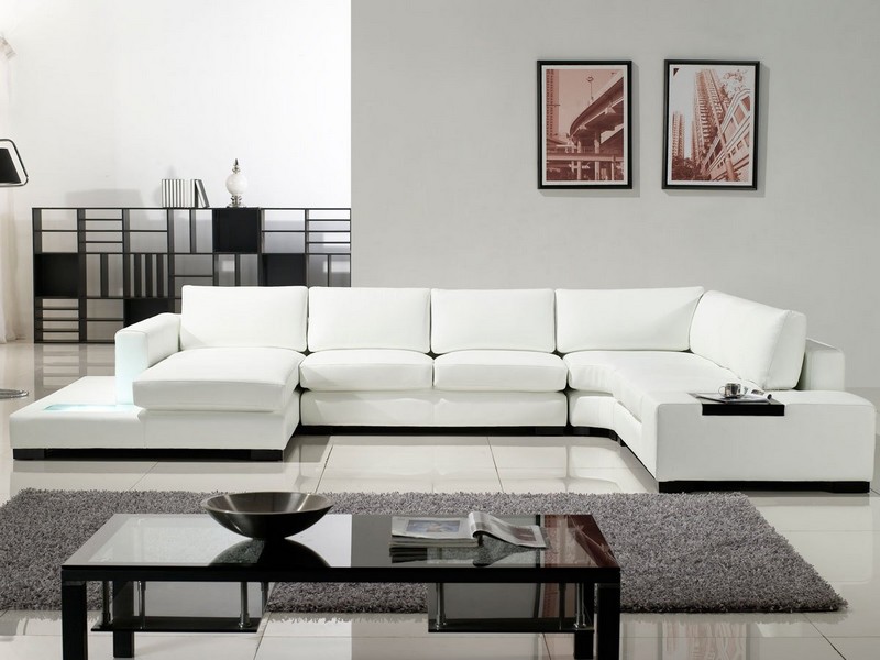 White Modern Sectional Couch