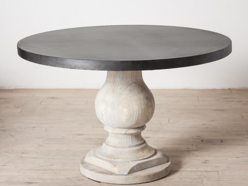 White Round Pedestal Dining Table With Leaf
