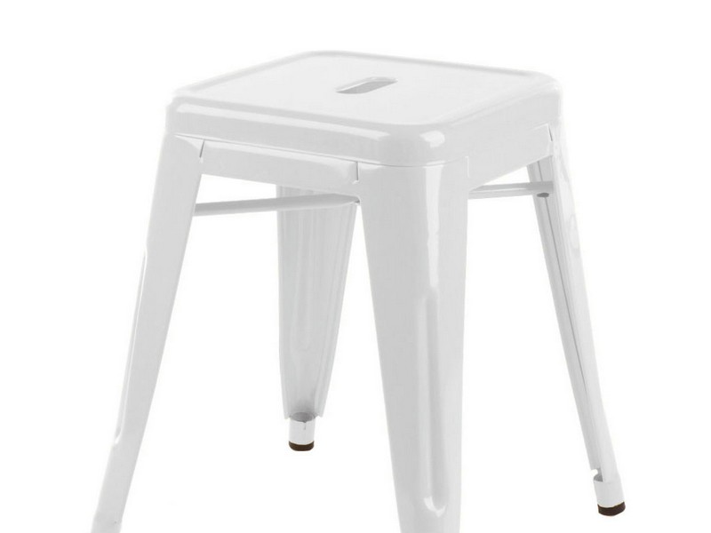 White Saddle Counter Stools