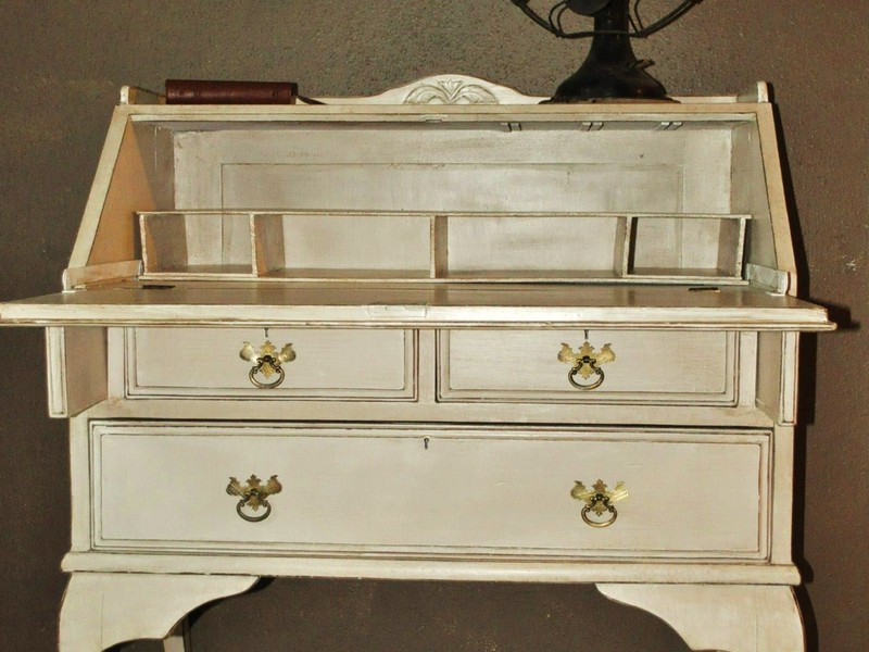 White Secretary Desk Small