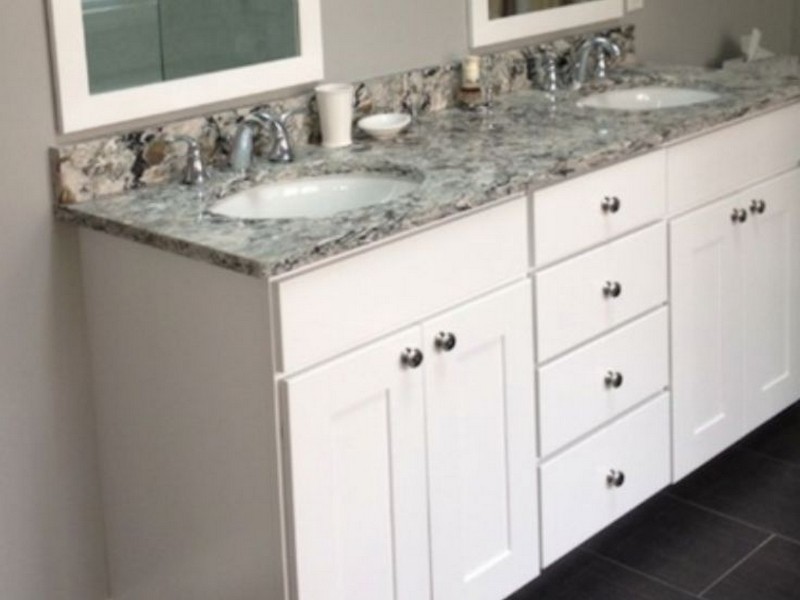 White Shaker Bathroom Vanity