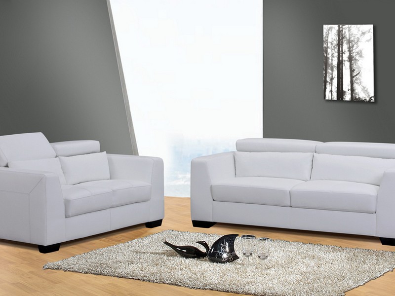 White Sofa And Loveseat