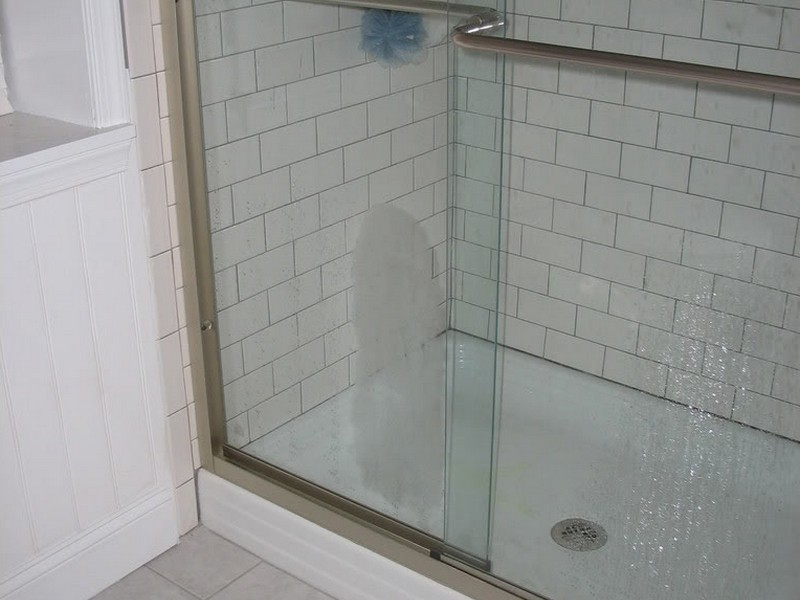 White Subway Tile Bathroom Shower