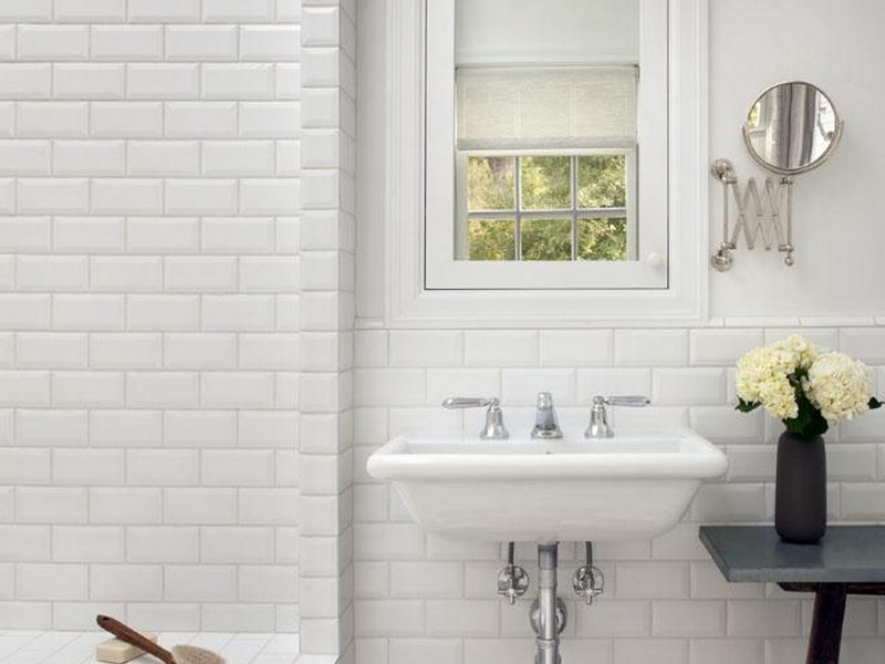 White Subway Tile Bathrooms