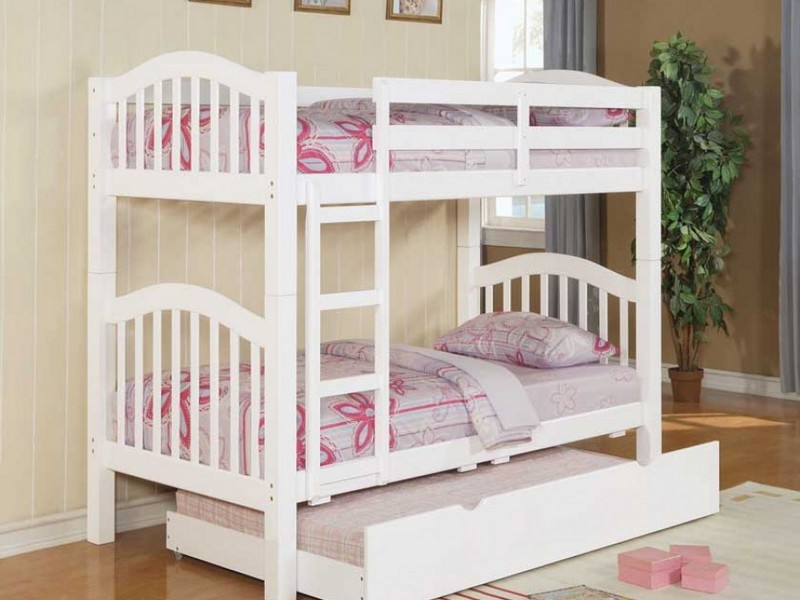 White Trundle Bunk Beds