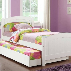 White Twin Trundle Bed With Drawers
