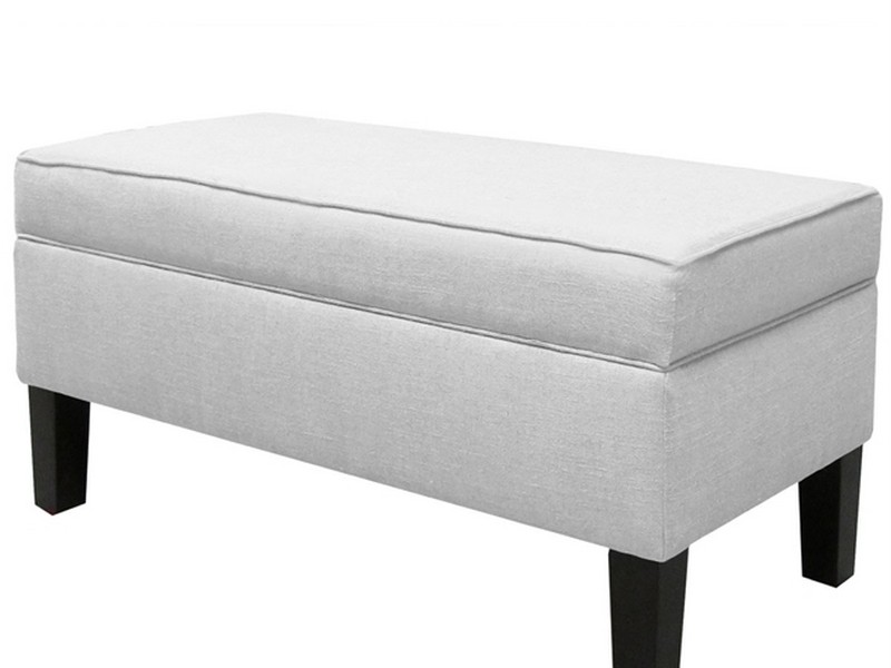 White Upholstered Bench