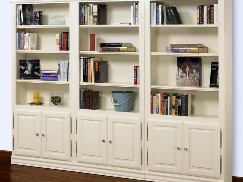 White Wall Mounted Bookcase