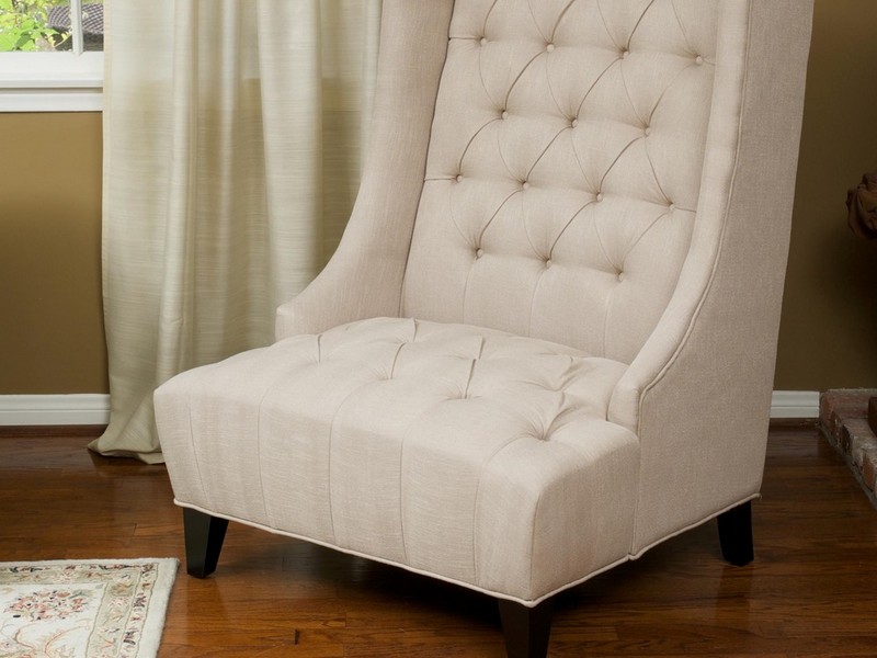 White Wingback Chair Cover