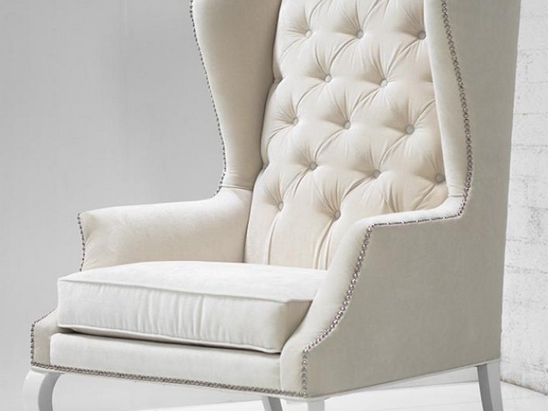 White Wingback Chair