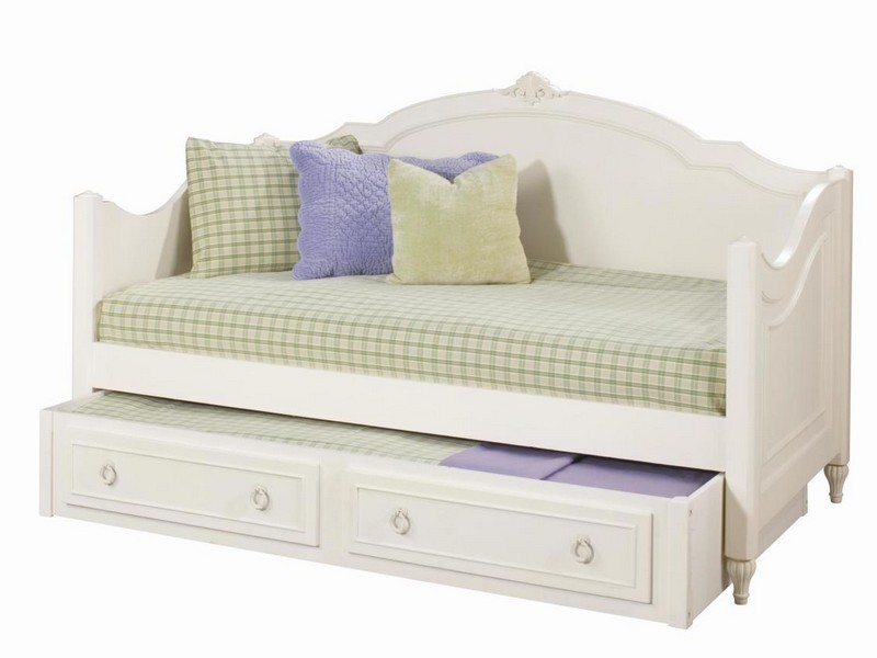 White Wooden Daybed With Trundle Uk