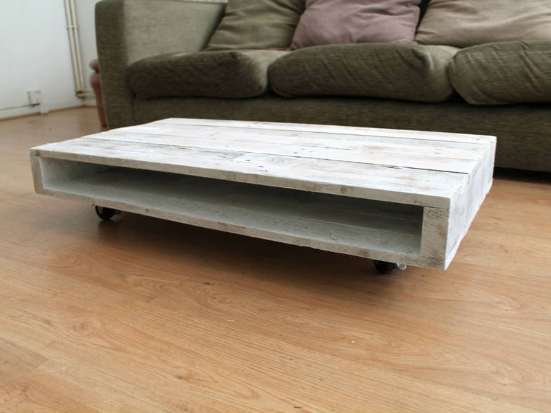 Whitewash Pallet Coffee Table