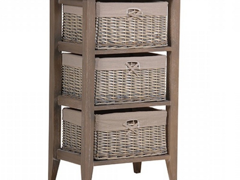 Wicker Bathroom Cabinets Storage