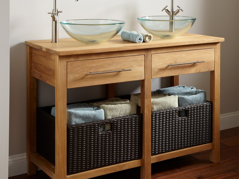 Wicker Bathroom Furniture Storage