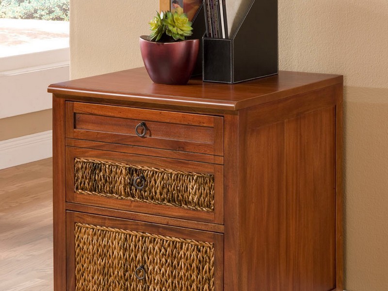 Wicker File Cabinet