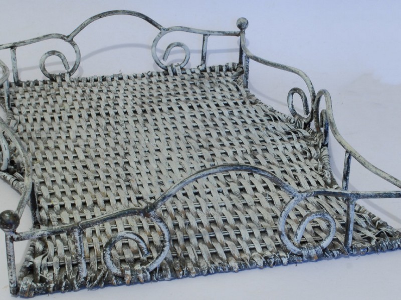 Wicker Serving Tray With Handles