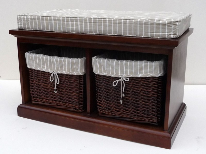 Wicker Storage Bench