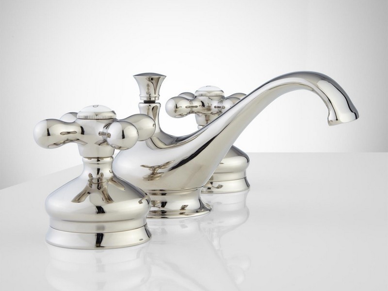 Widespread Bathroom Faucet With Cross Handles