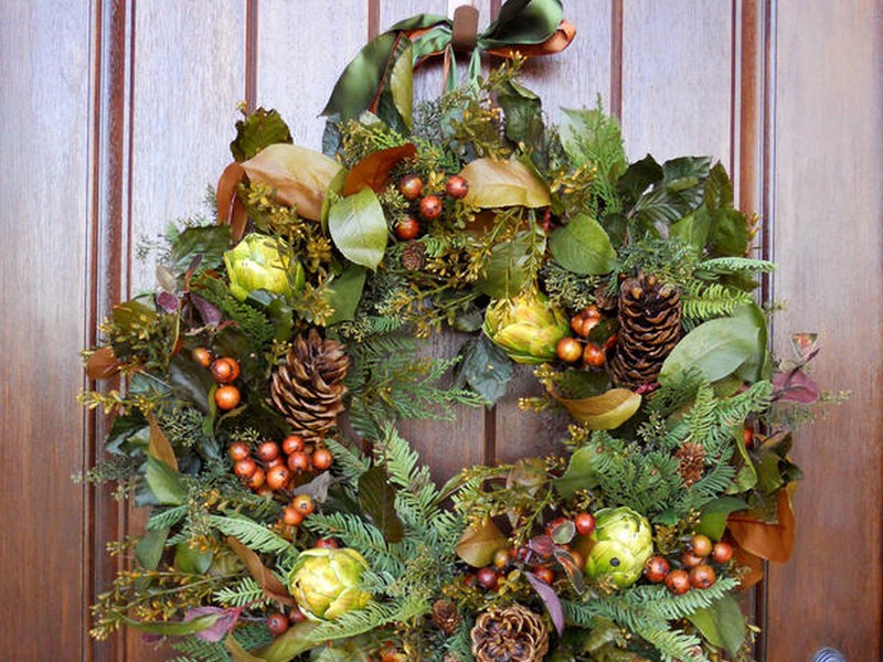 Winter Themed Door Wreaths