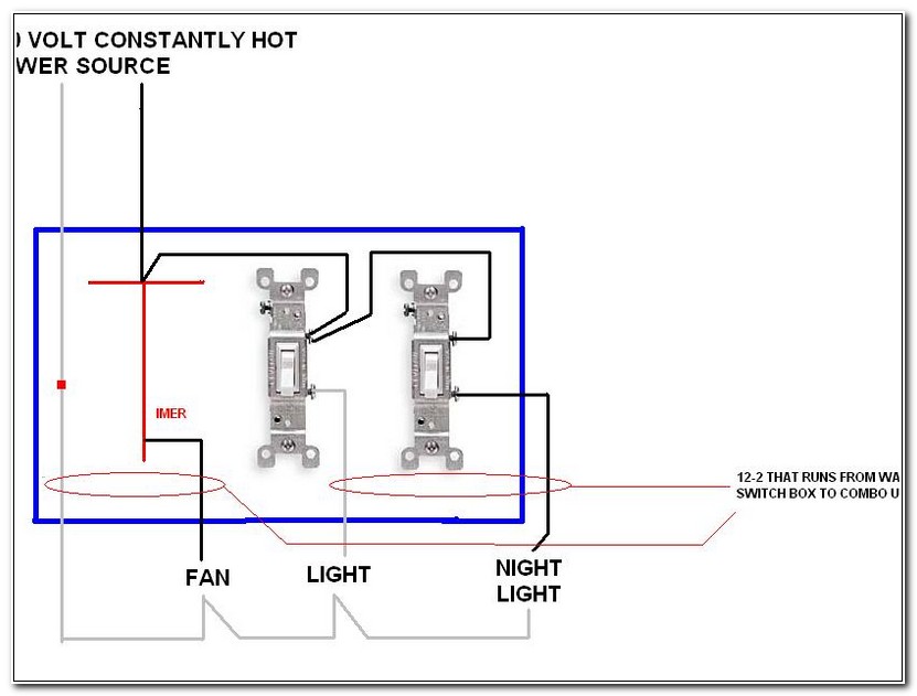 Wiring A Timer Switch For Bathroom Fan