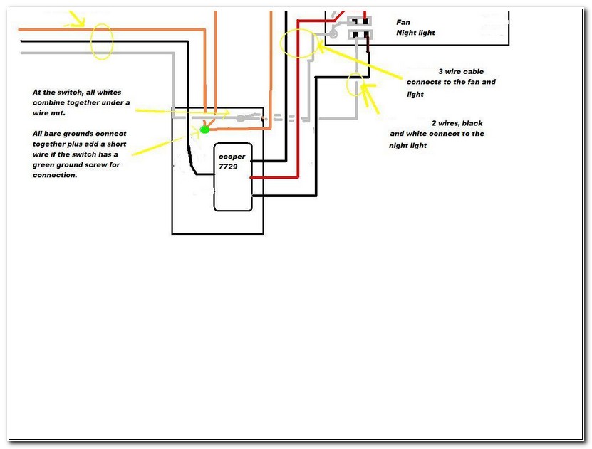 Wiring Bathroom Fan Light Combo