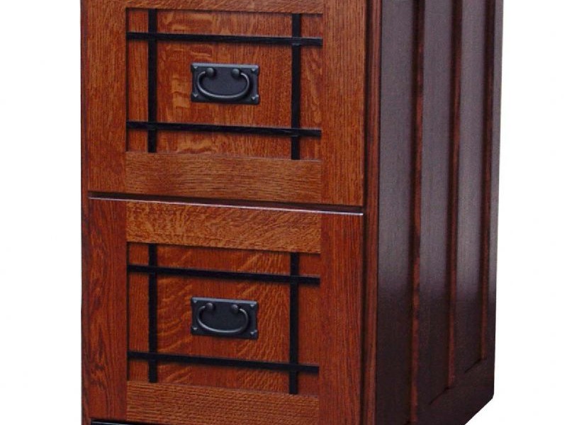 Wood 2 Drawer File Cabinet