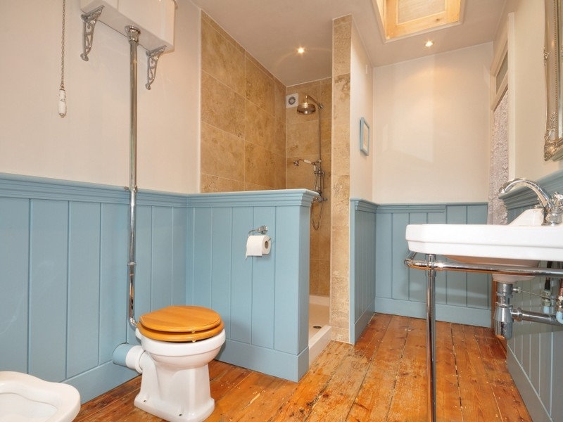 Wood Paneling Bathroom