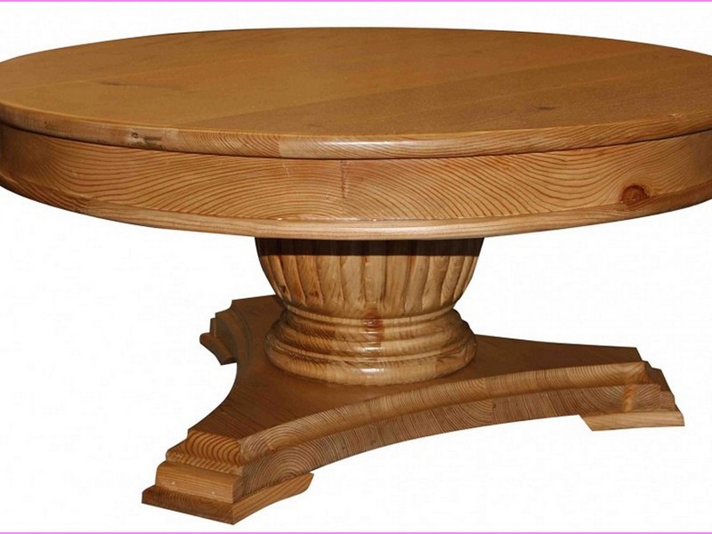 Wood Table Pedestal Base Only