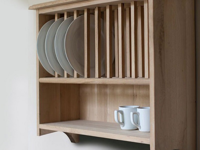 Wood Wall Mounted Dish Rack