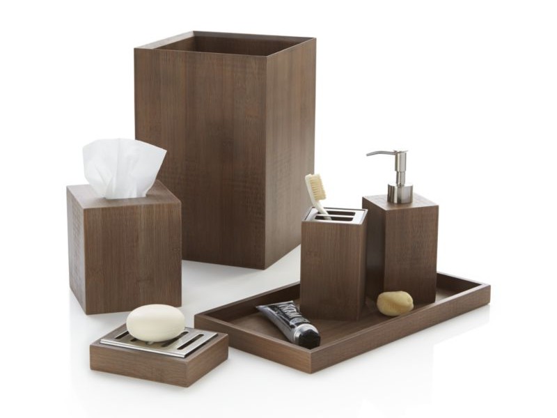 Wooden Bathroom Accessory Sets