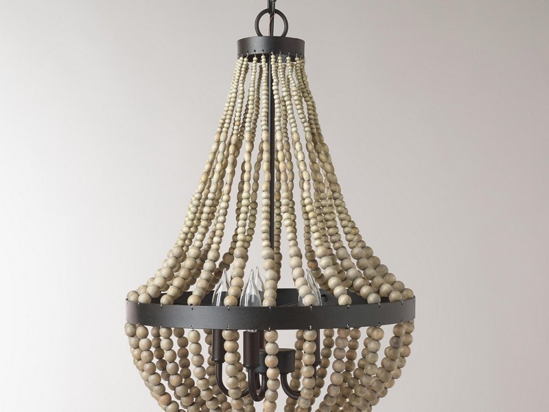 Wooden Bead Chandelier Pottery Barn