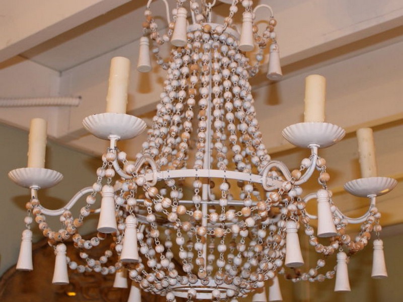 Wooden Beaded Chandelier Australia