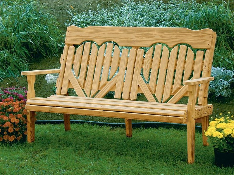 Wooden Benches With Backs