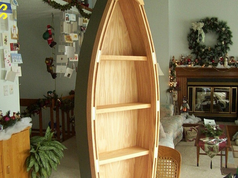 Wooden Boat Shelf