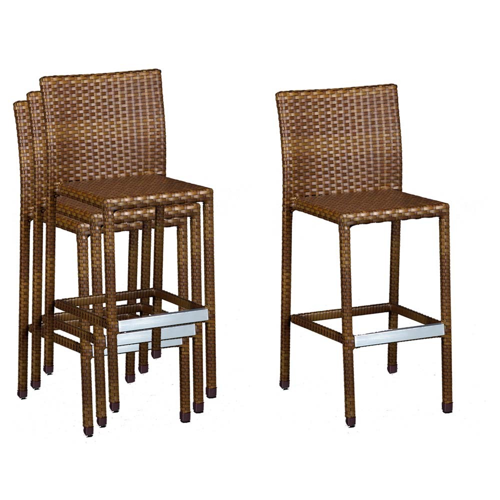 Woven Rattan Bar Stools