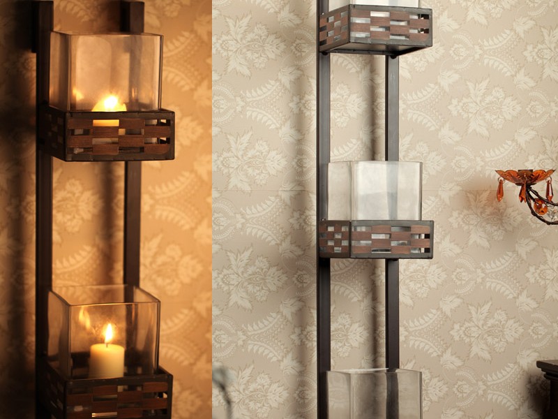 Wrought Iron Candle Sconces Wall