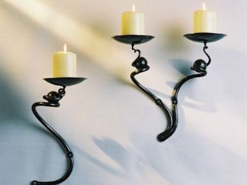 Wrought Iron Candle Sconces