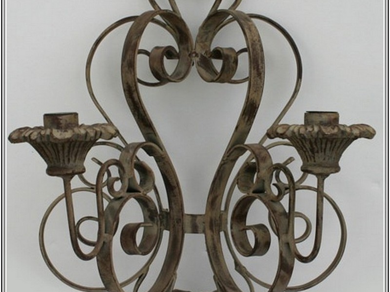 Wrought Iron Candle Wall Sconces Uk