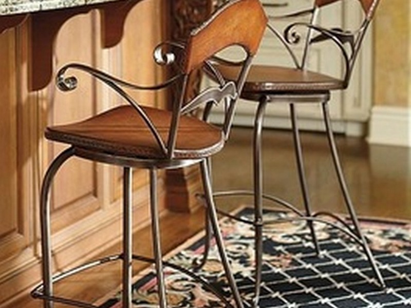 Wrought Iron Counter Stools