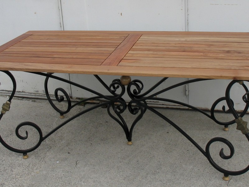 Wrought Iron Dining Table Base