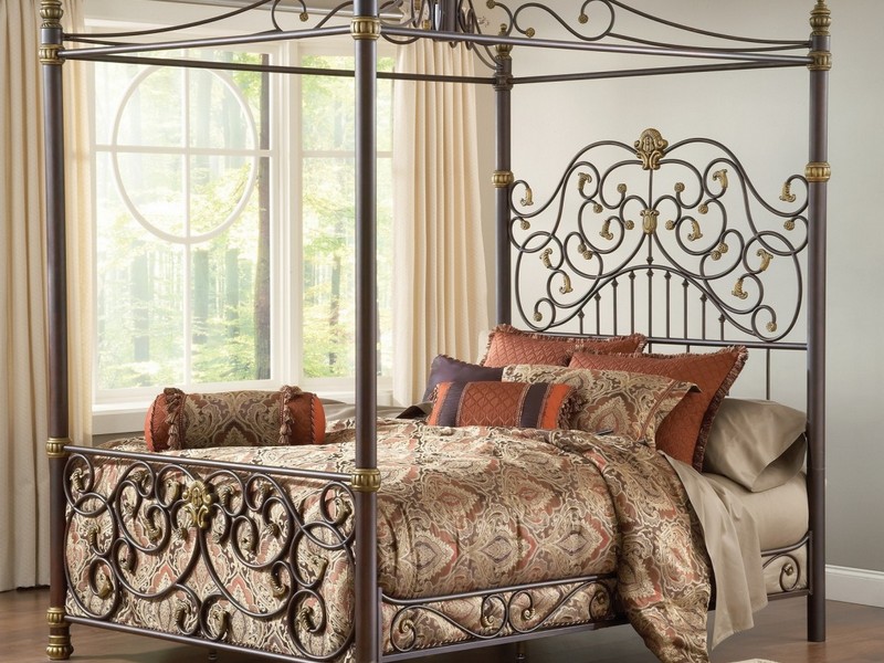 Wrought Iron Headboard Queen Bed